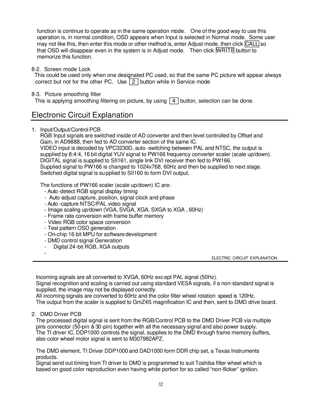 Toshiba P503DL service manual Electronic Circuit Explanation 