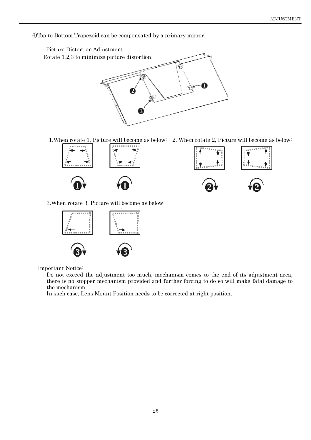 Toshiba P600DL service manual Adjustment 