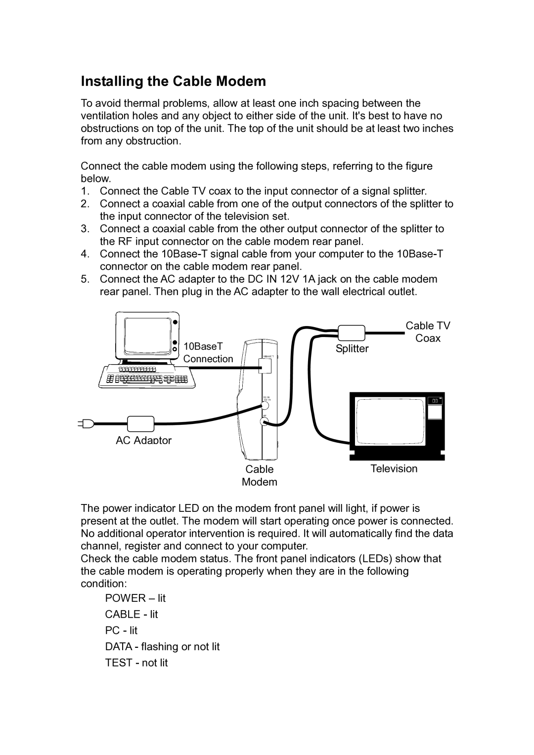 Toshiba PCX1000 owner manual Coax 