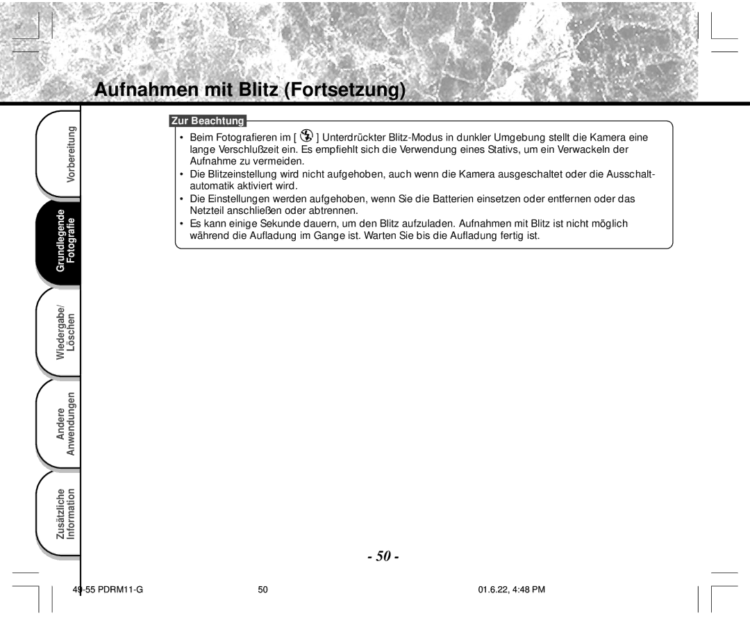 Toshiba PDR-M11 instruction manual PDRM11-G 01.6.22, 448 PM 