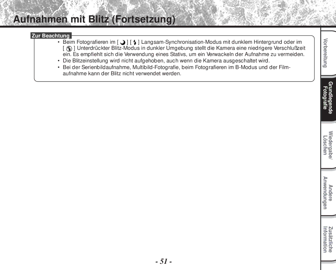 Toshiba PDR-M60 instruction manual Zur Beachtung 