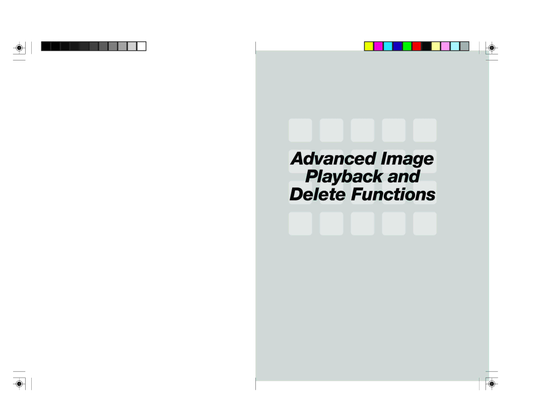 Toshiba pmn user manual Advanced Image Playback Delete Functions 