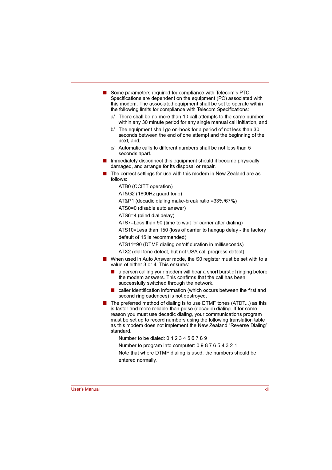 Toshiba Pro L500D user manual User’s Manual Xii 