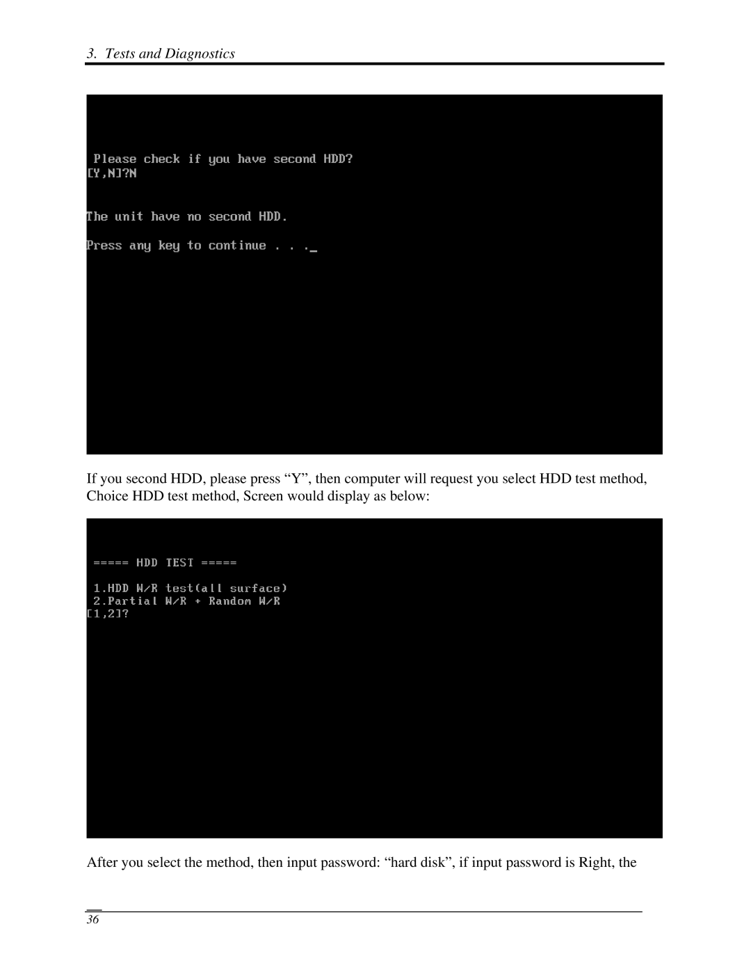 Toshiba PROL450D manual Tests and Diagnostics 