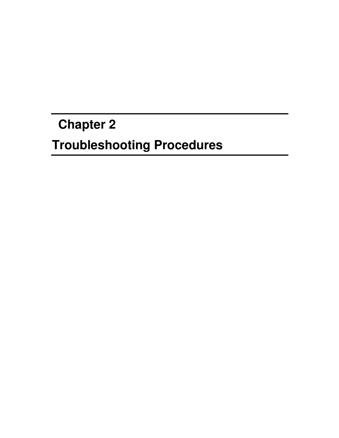 Toshiba PROL550 manual TroubleshootingProcedures 