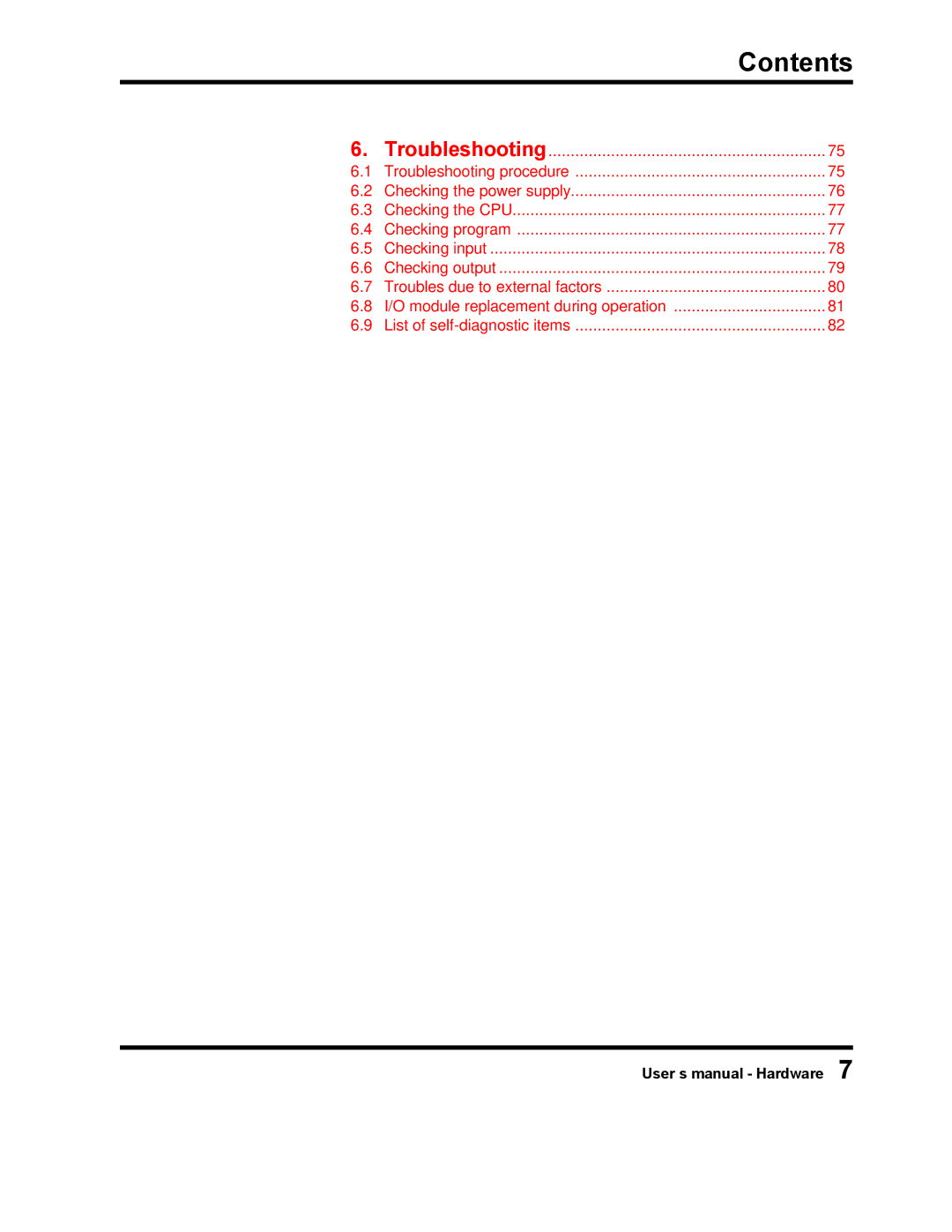 Toshiba PROSEC T3 user manual User’s manual Hardware 