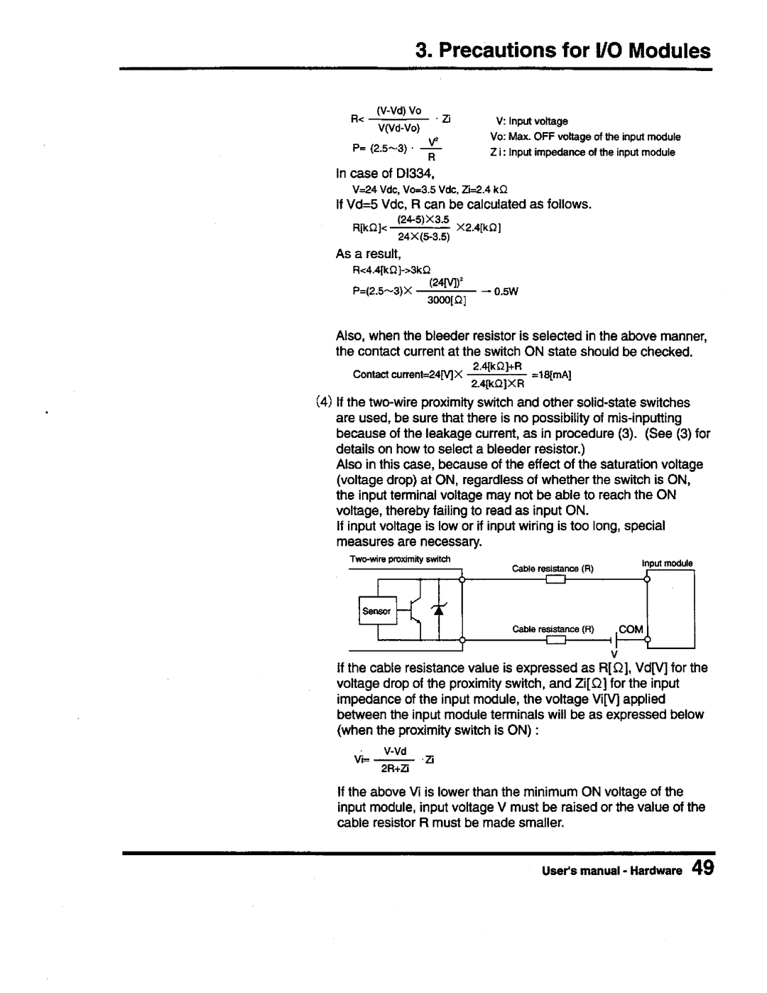 Toshiba PROSEC T3 user manual 