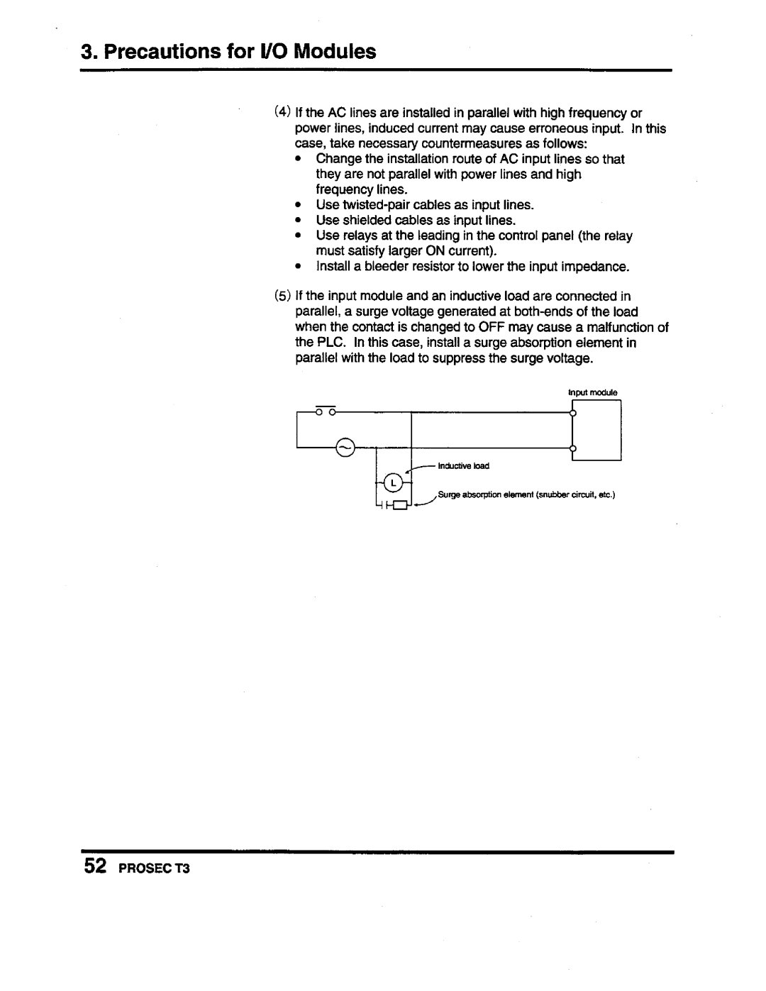 Toshiba PROSEC T3 user manual 