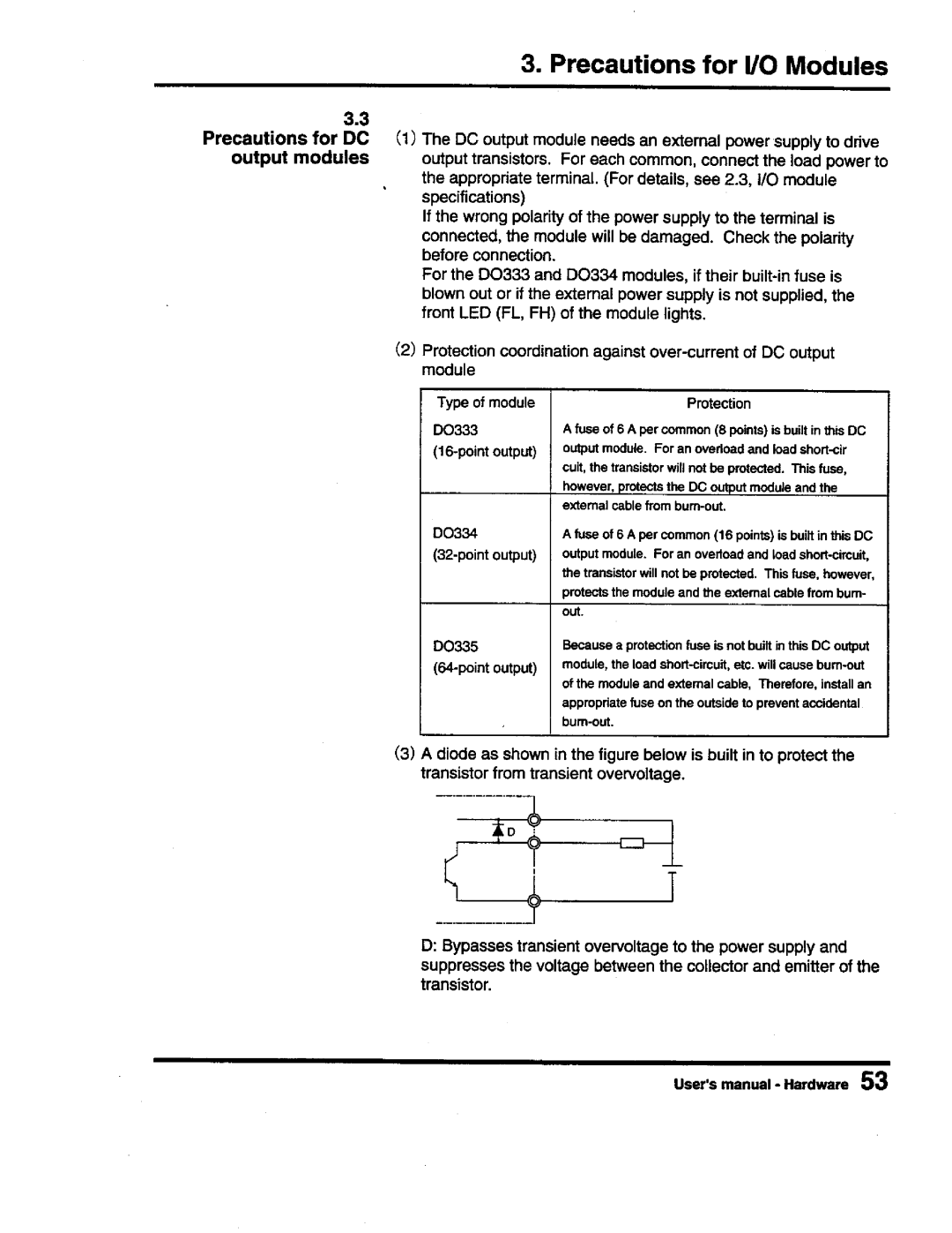 Toshiba PROSEC T3 user manual 