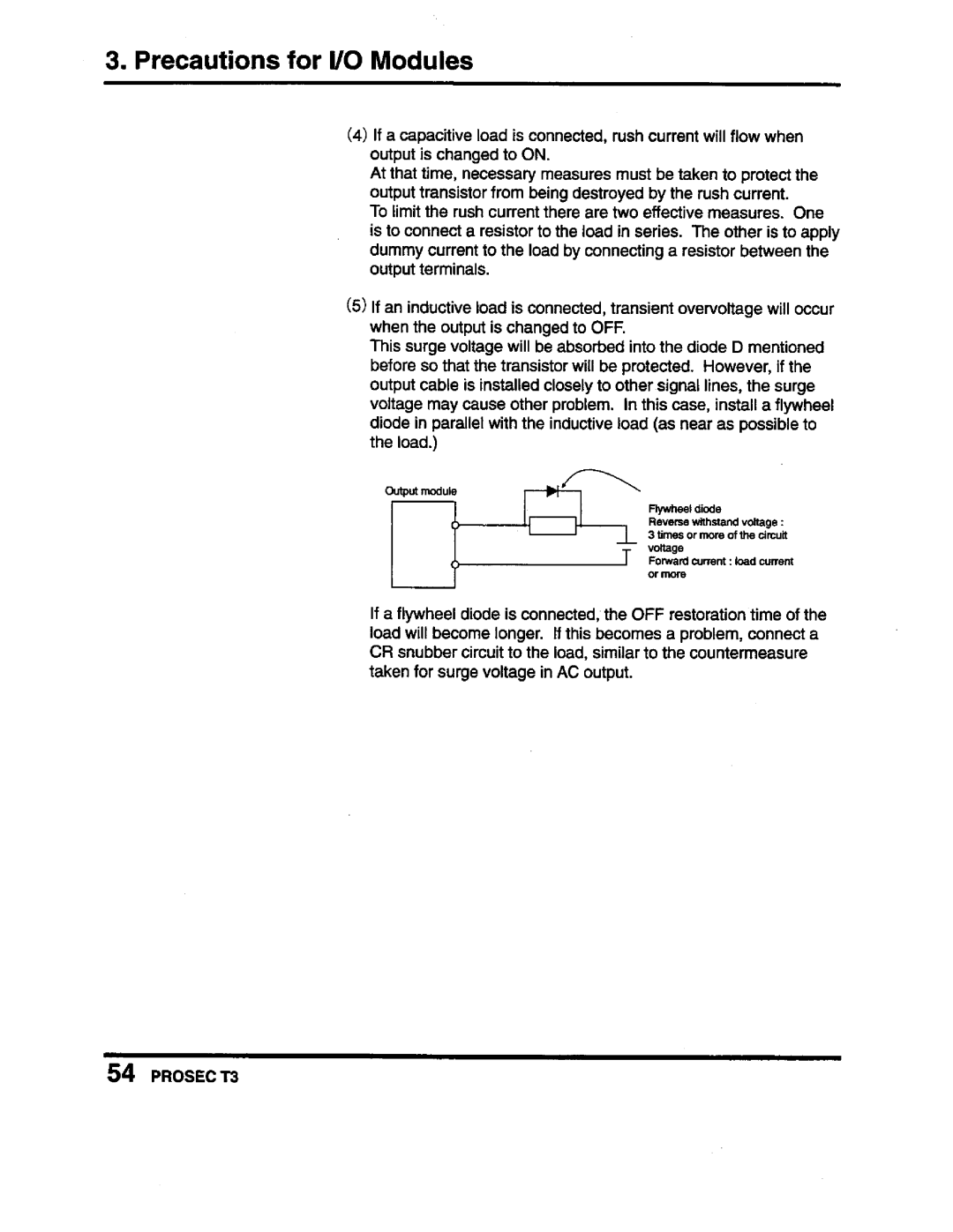 Toshiba PROSEC T3 user manual 