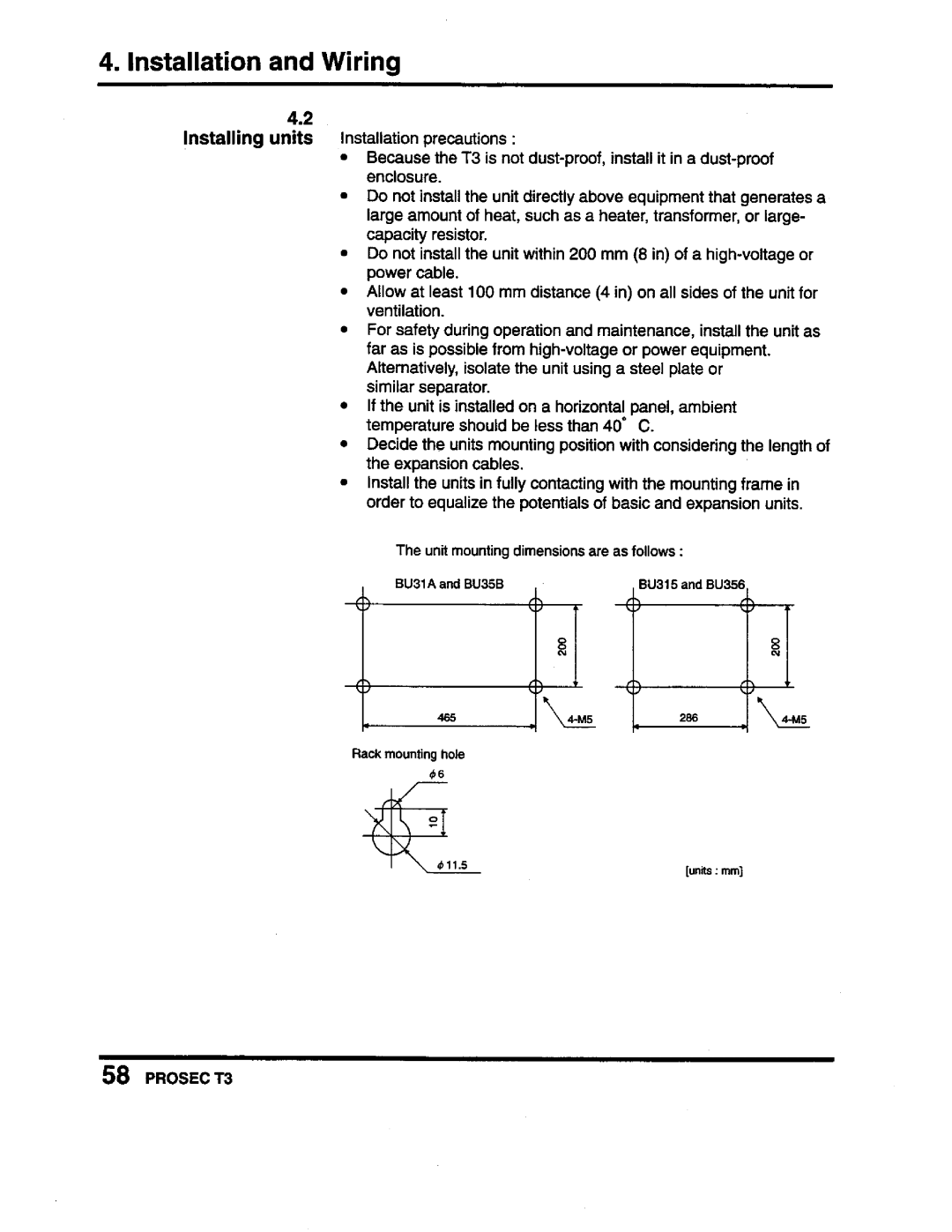 Toshiba PROSEC T3 user manual 