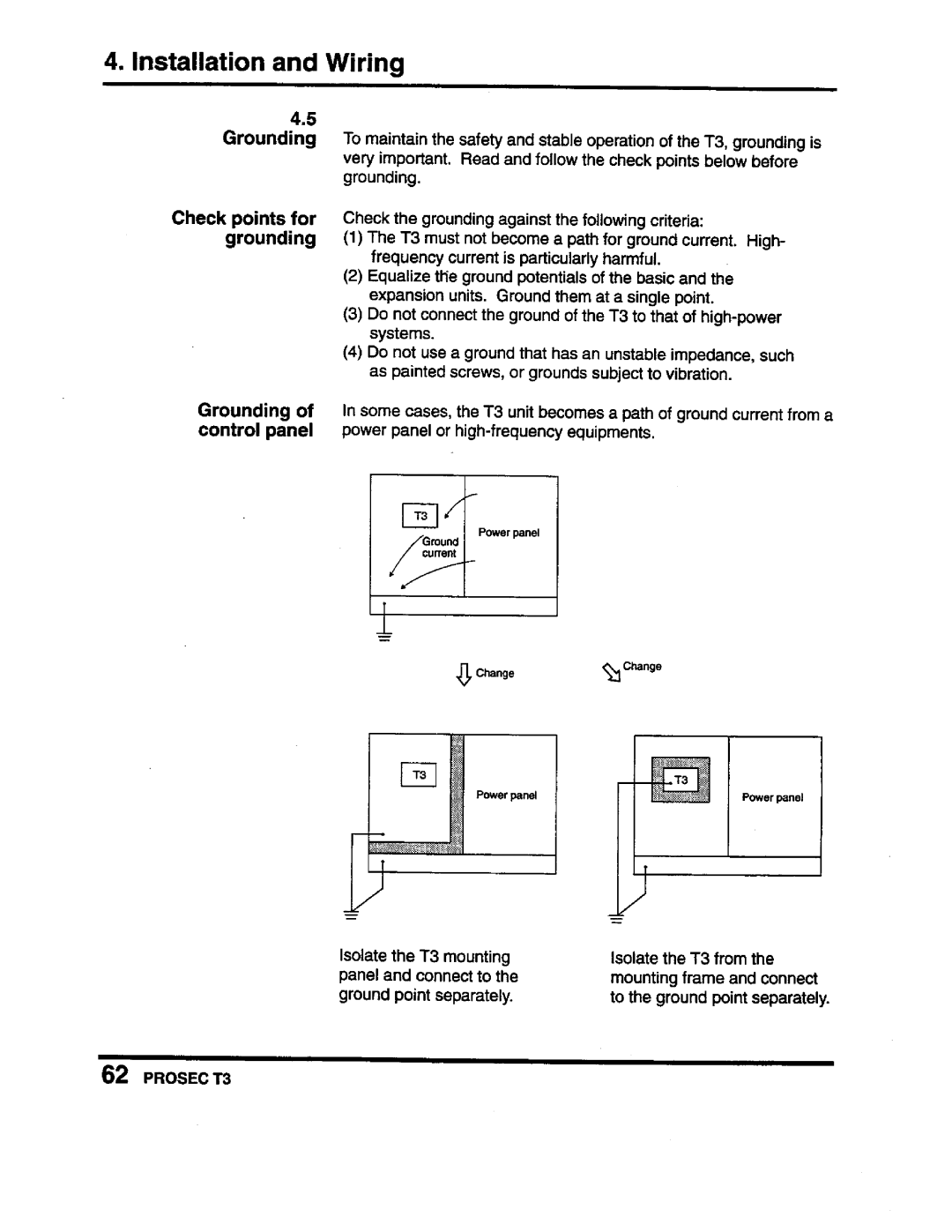 Toshiba PROSEC T3 user manual 