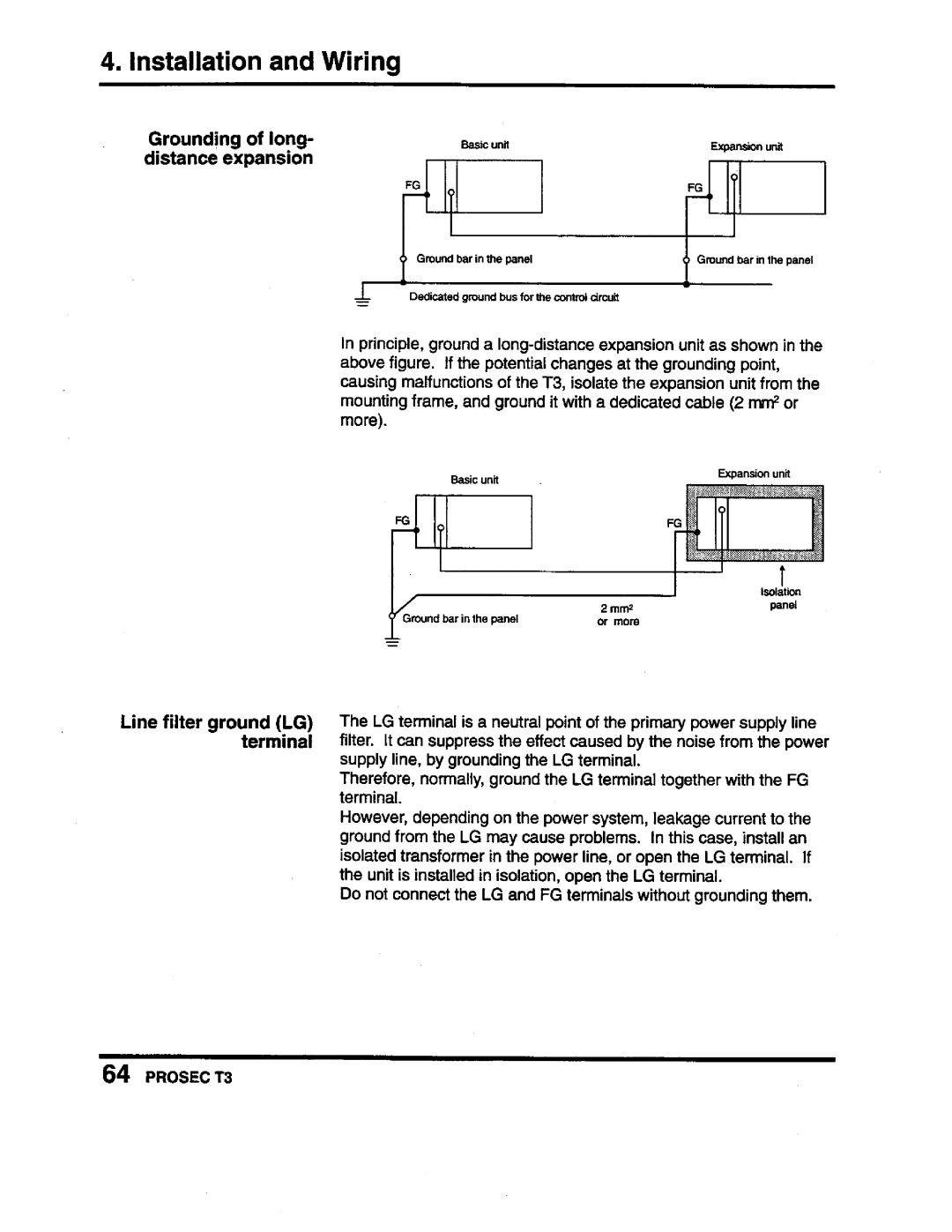 Toshiba PROSEC T3 user manual 