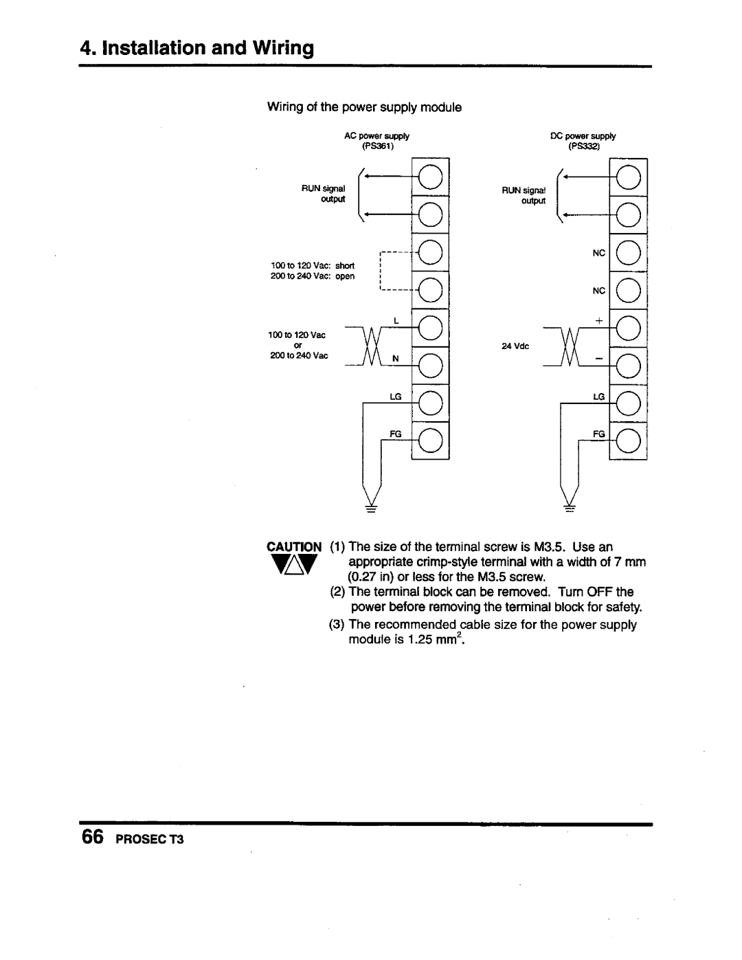 Toshiba PROSEC T3 user manual 