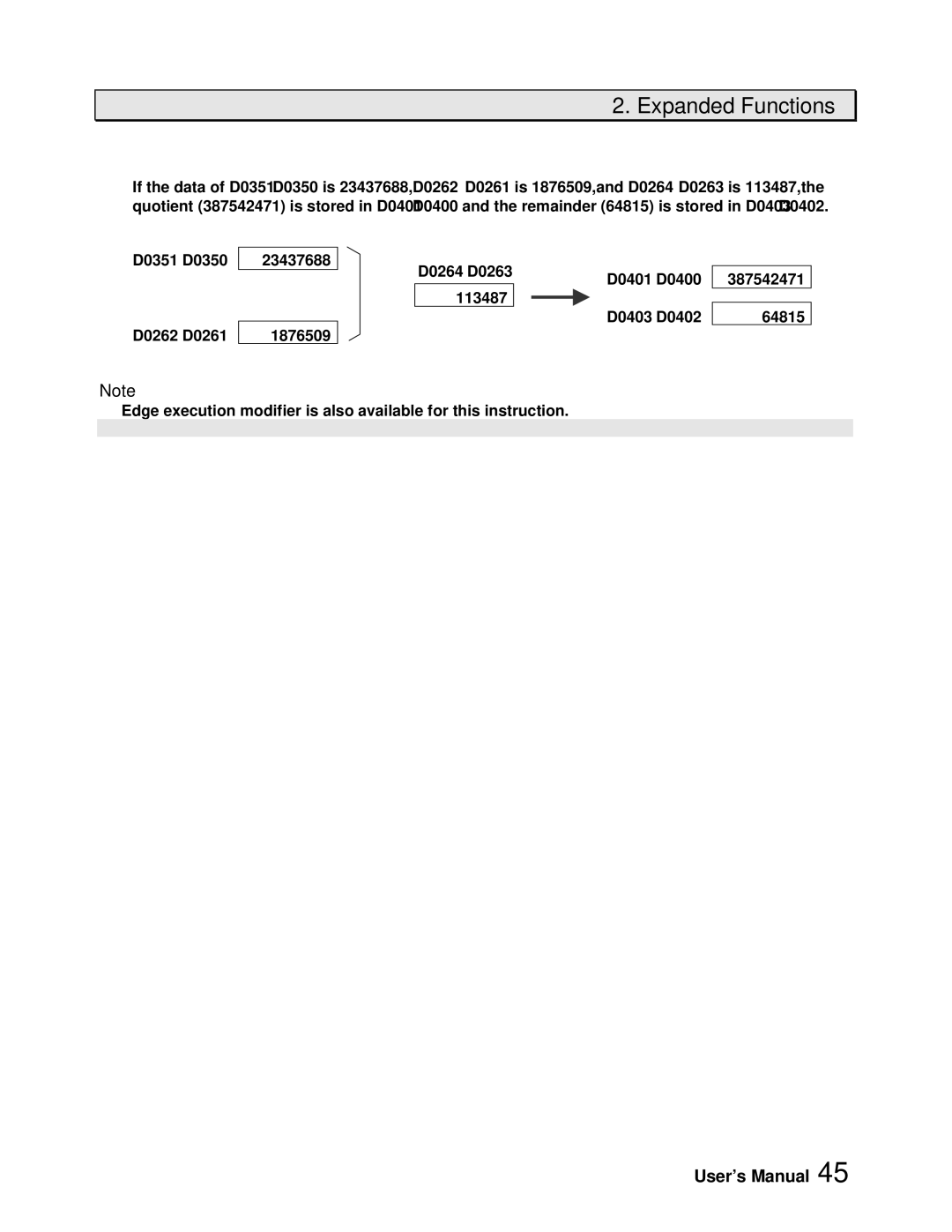 Toshiba PROSEC T3H user manual Expanded Functions 