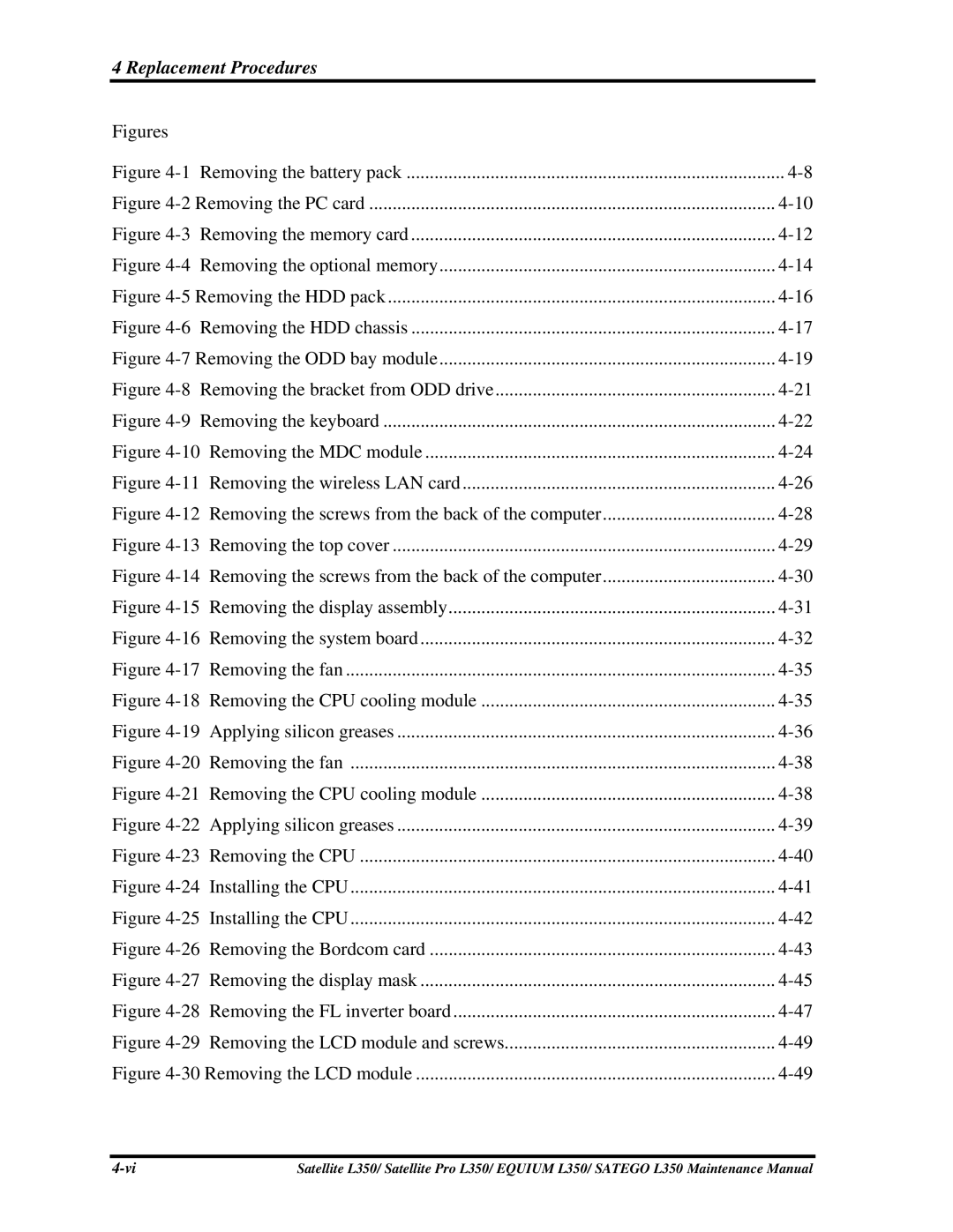 Toshiba PSLD3X, PSLD1X, PSLD2X manual Figures Removing the battery pack 