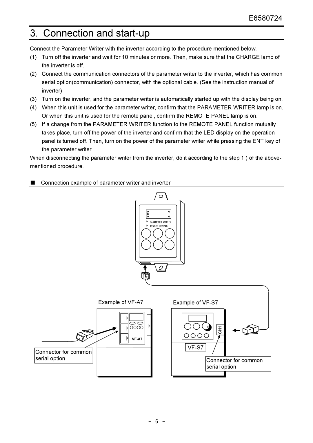 Toshiba PWU001Z-1 operation manual Connection and start-up 