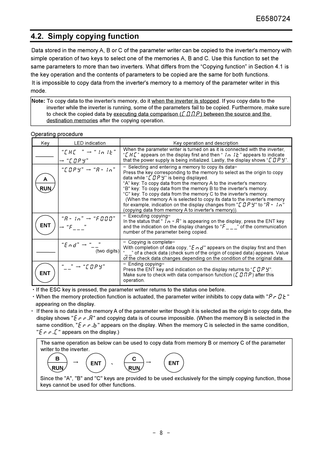 Toshiba PWU001Z-1 operation manual Simply copying function, Run 