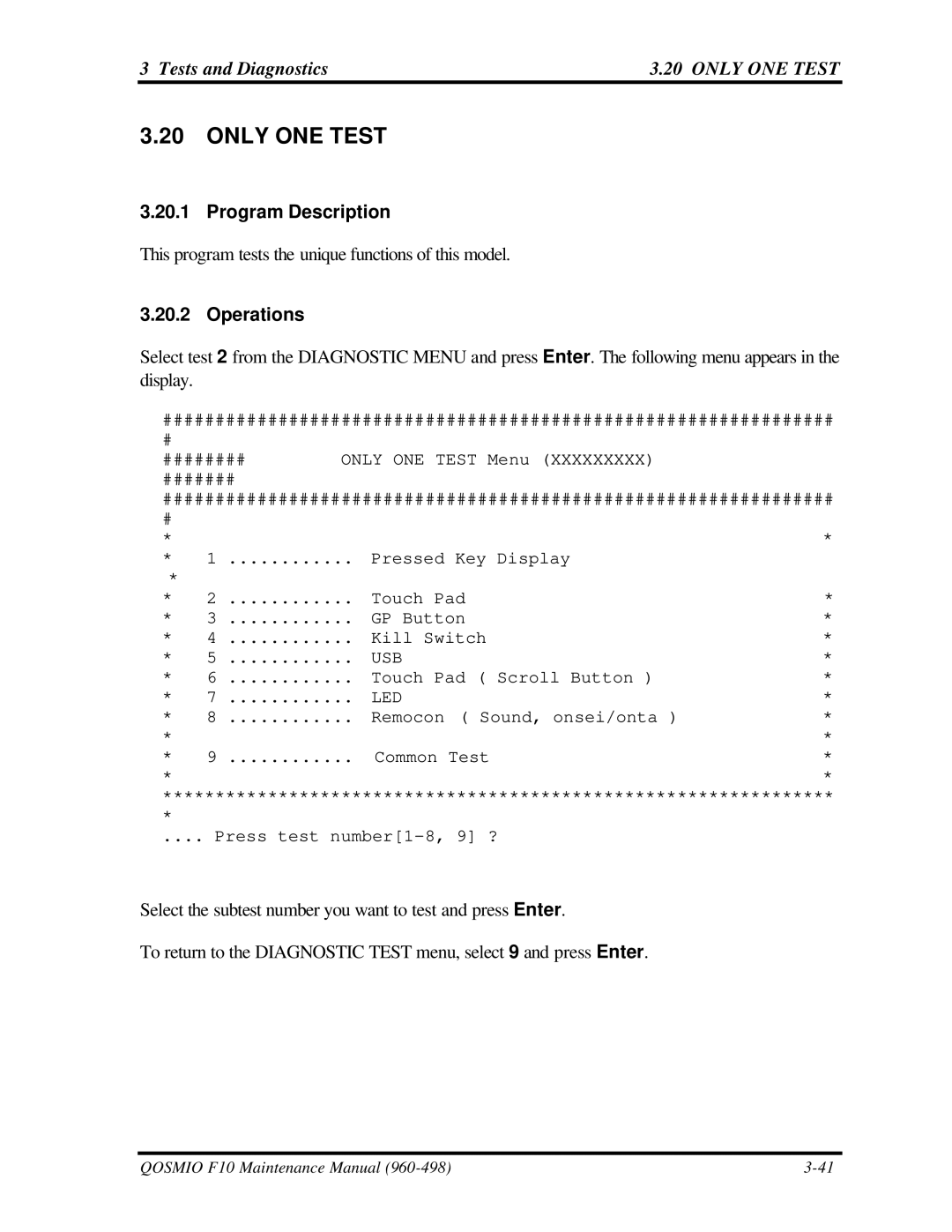 Toshiba qosmio f10 manual Program Description, Operations 