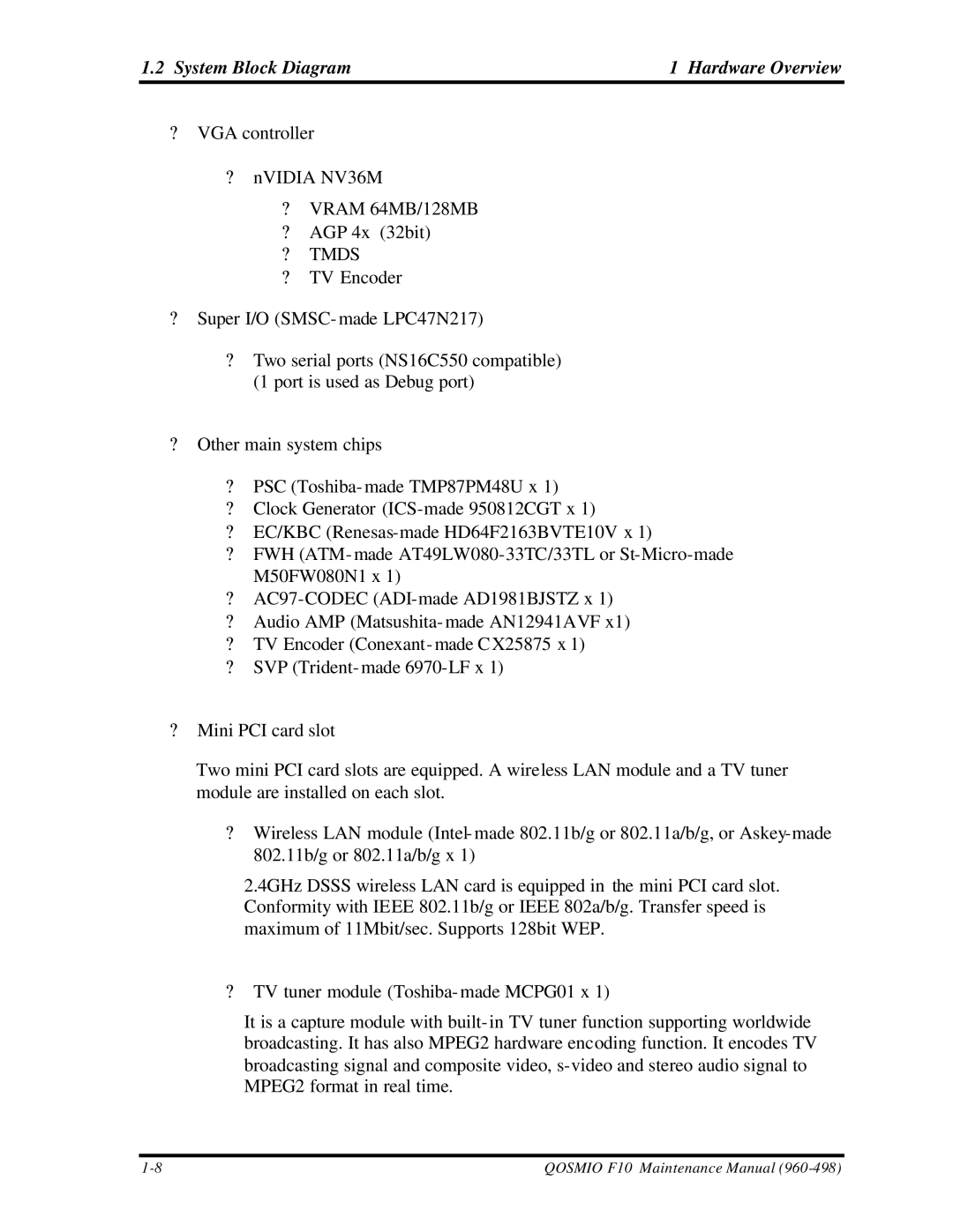 Toshiba qosmio f10 manual ? Tmds 