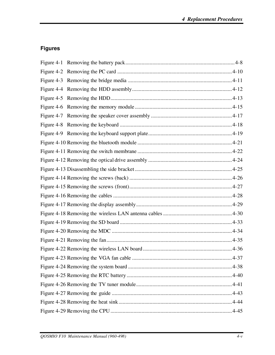 Toshiba qosmio f10 manual Figures 