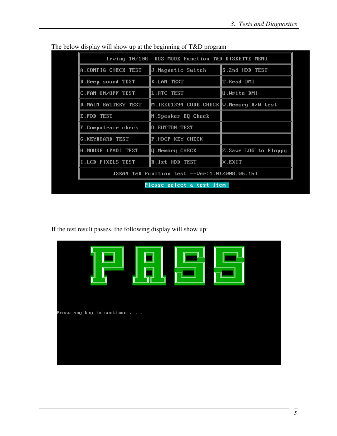 Toshiba Qosmio F50 manual TestsandDiagnostics 