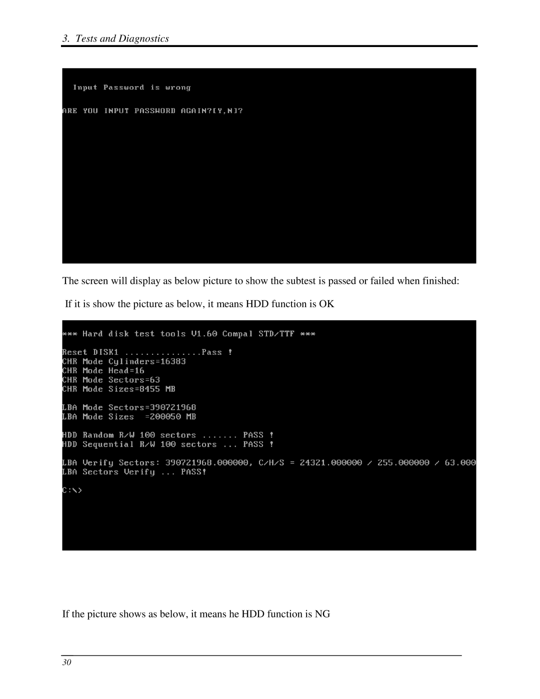 Toshiba Qosmio F50 manual Tests and Diagnostics 