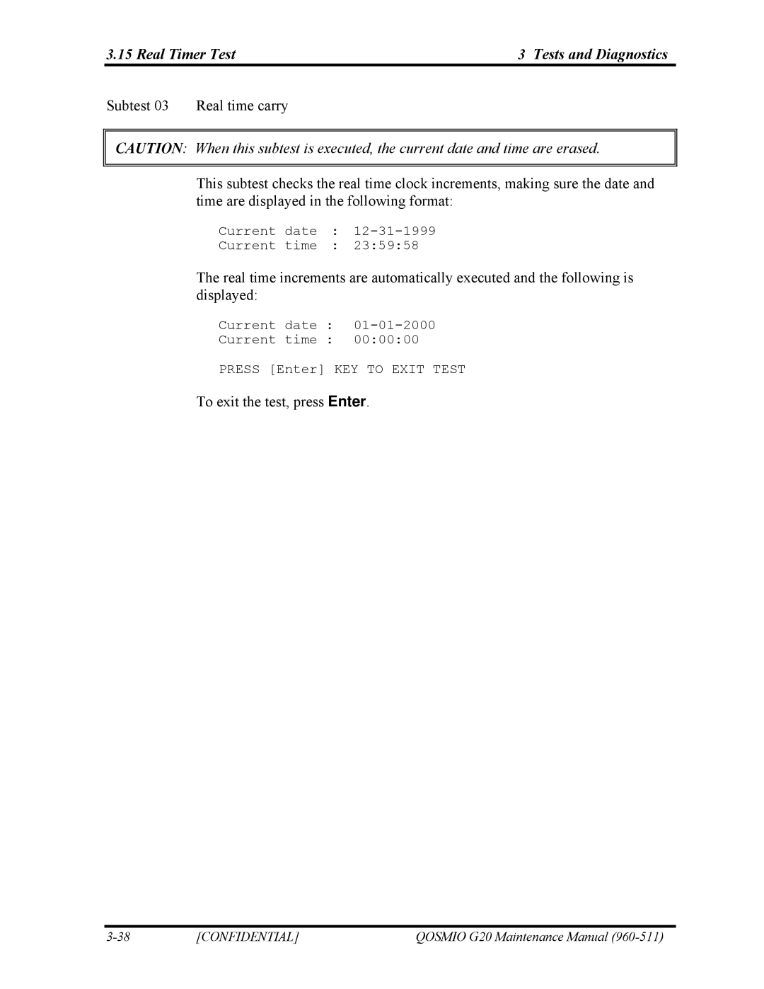 Toshiba QOSMIO G20 manual Real Timer Test Tests and Diagnostics 