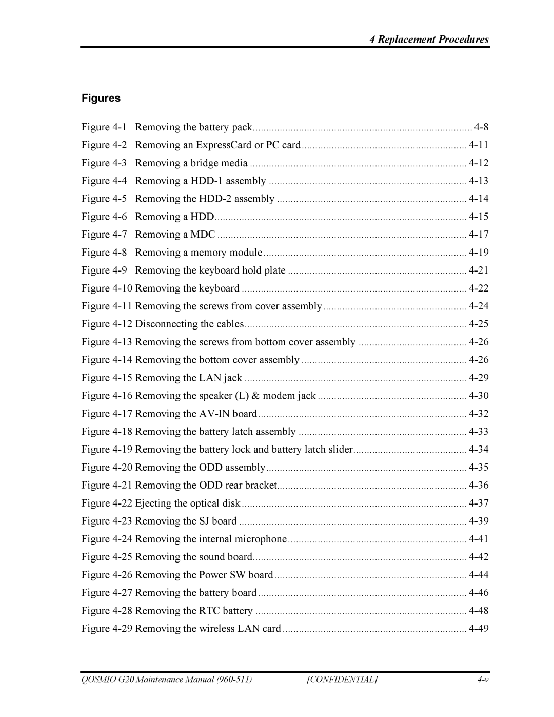 Toshiba QOSMIO G20 manual Figures 