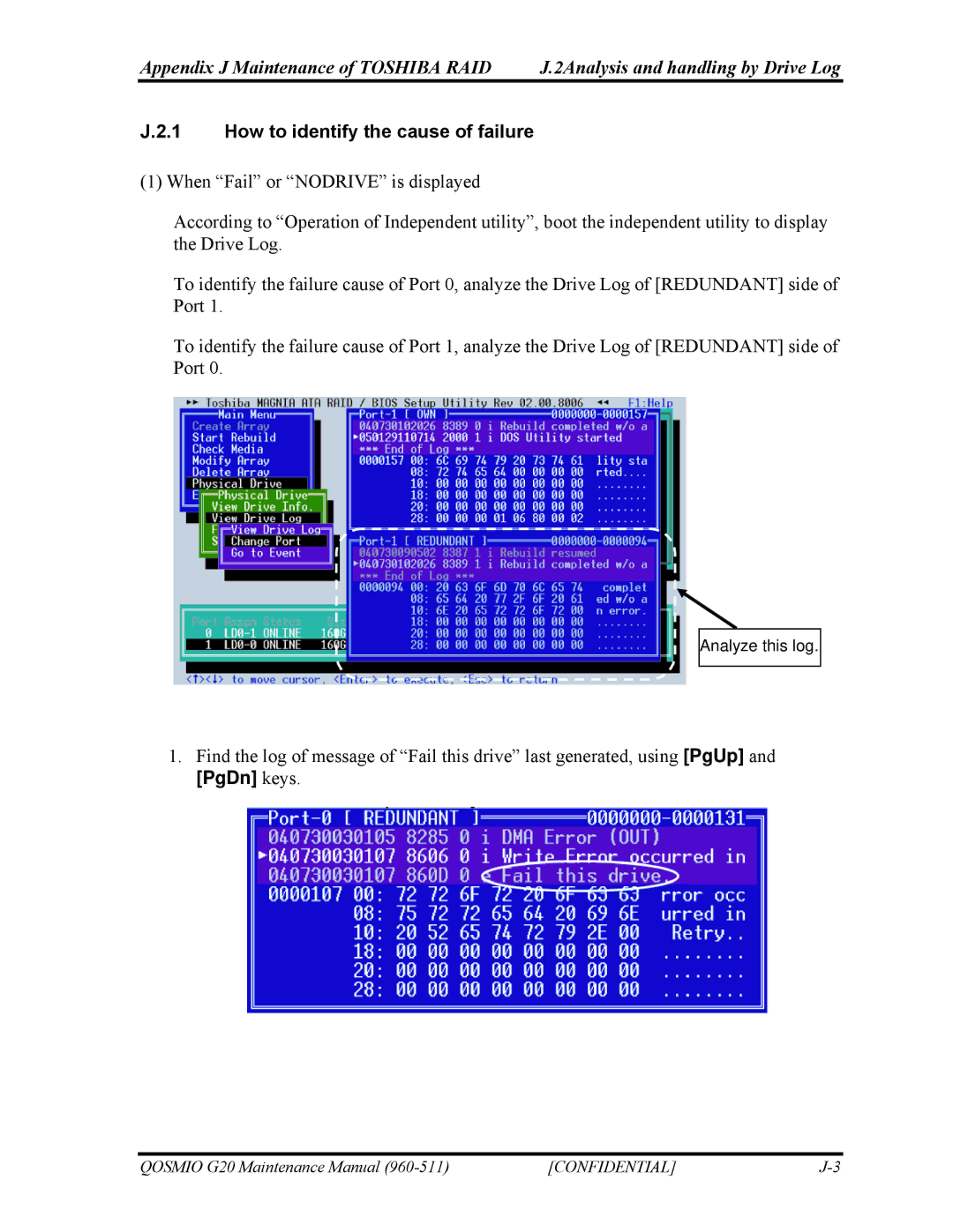 Toshiba QOSMIO G20 manual How to identify the cause of failure, PgDn keys 