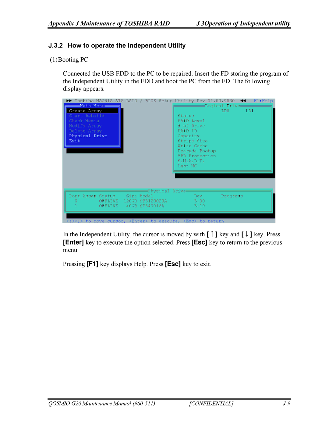 Toshiba QOSMIO G20 manual How to operate the Independent Utility 