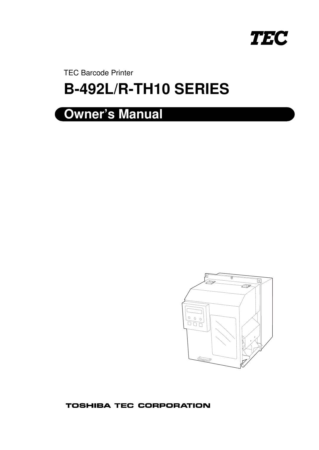 Toshiba B-492L owner manual 492L/R-TH10 Series 