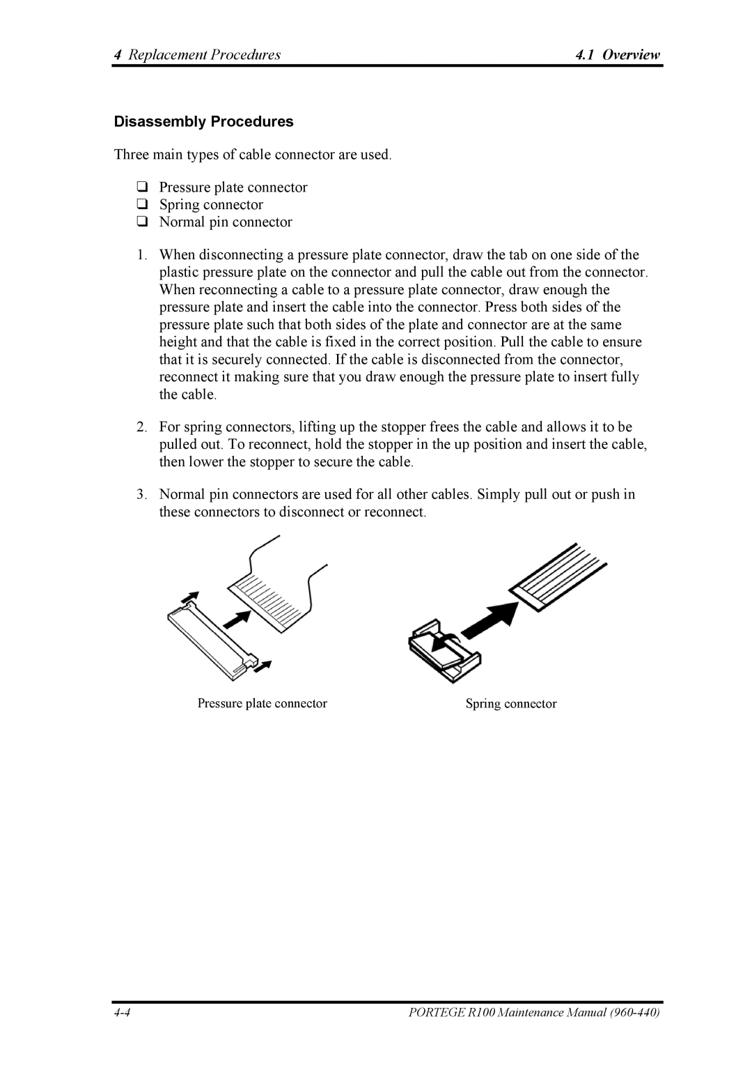 Toshiba R100 manual Disassembly Procedures 