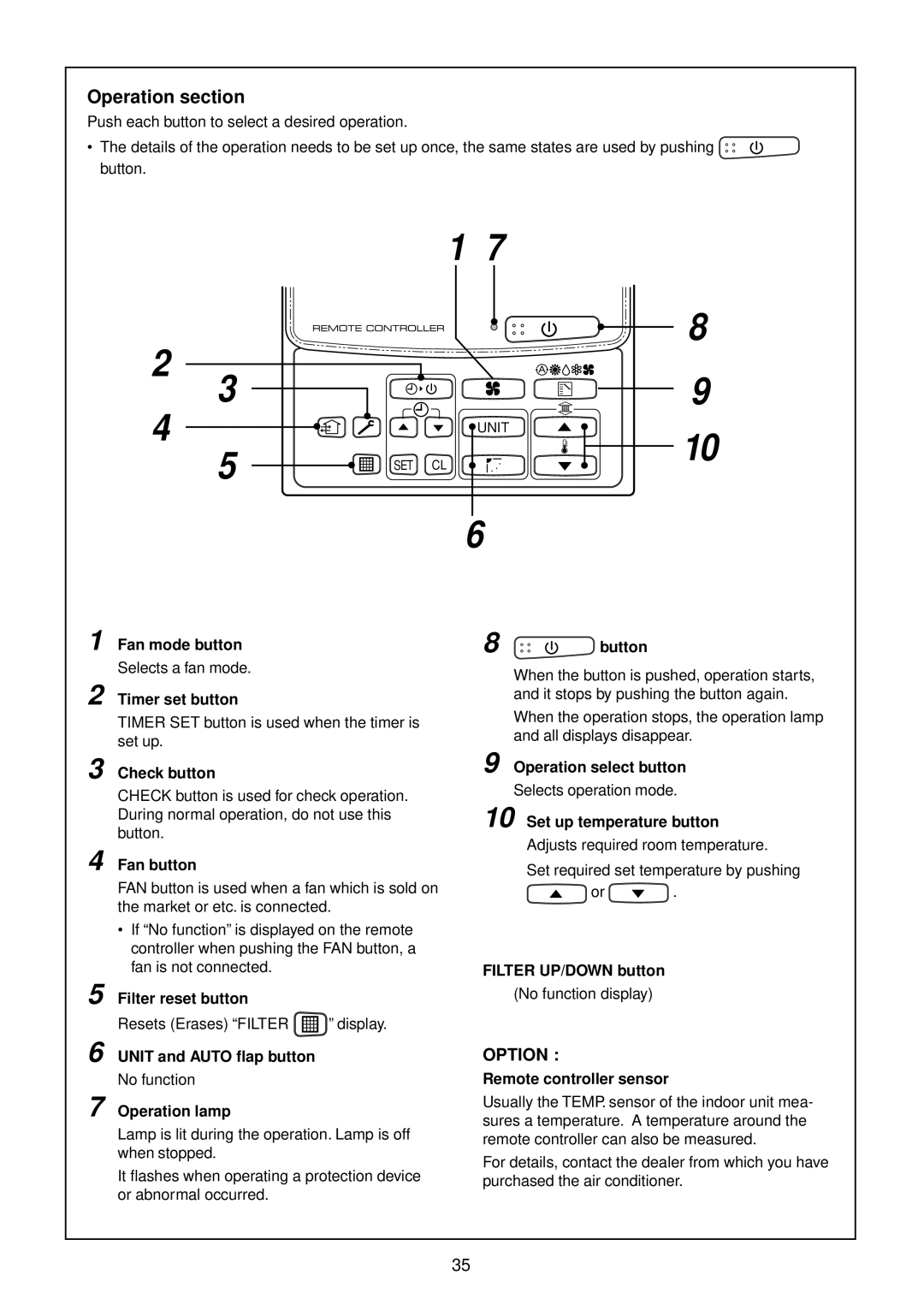 Toshiba R410A service manual Operation section 