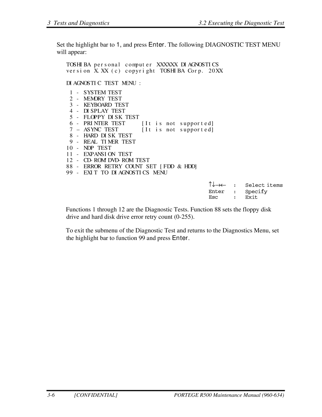 Toshiba r500 manual Printer Test 