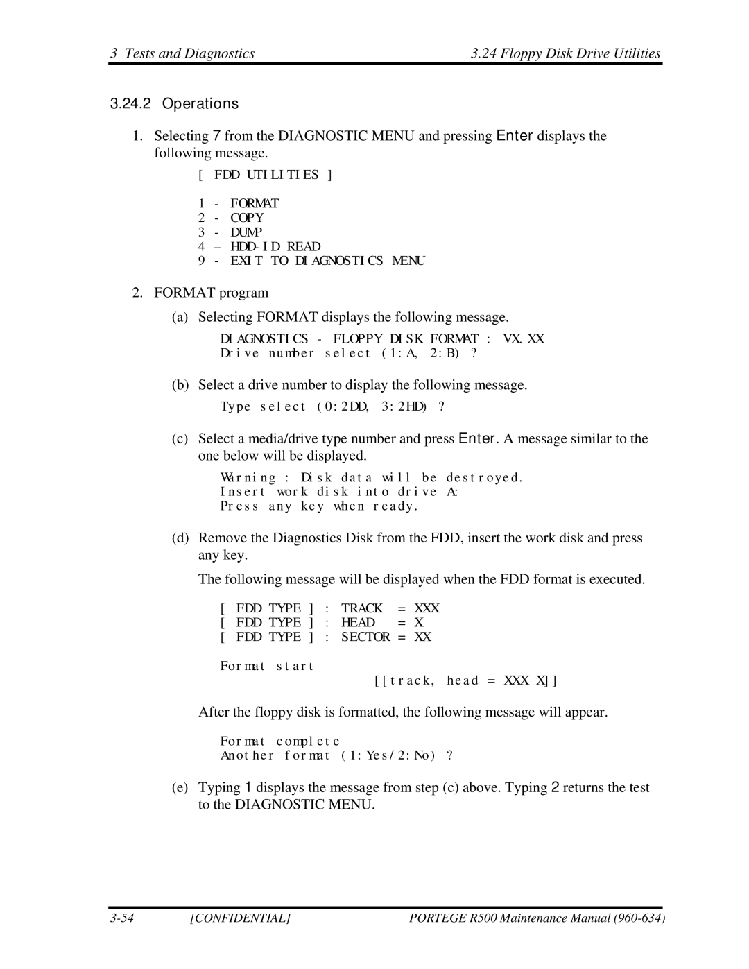 Toshiba r500 manual Tests and Diagnostics Floppy Disk Drive Utilities 