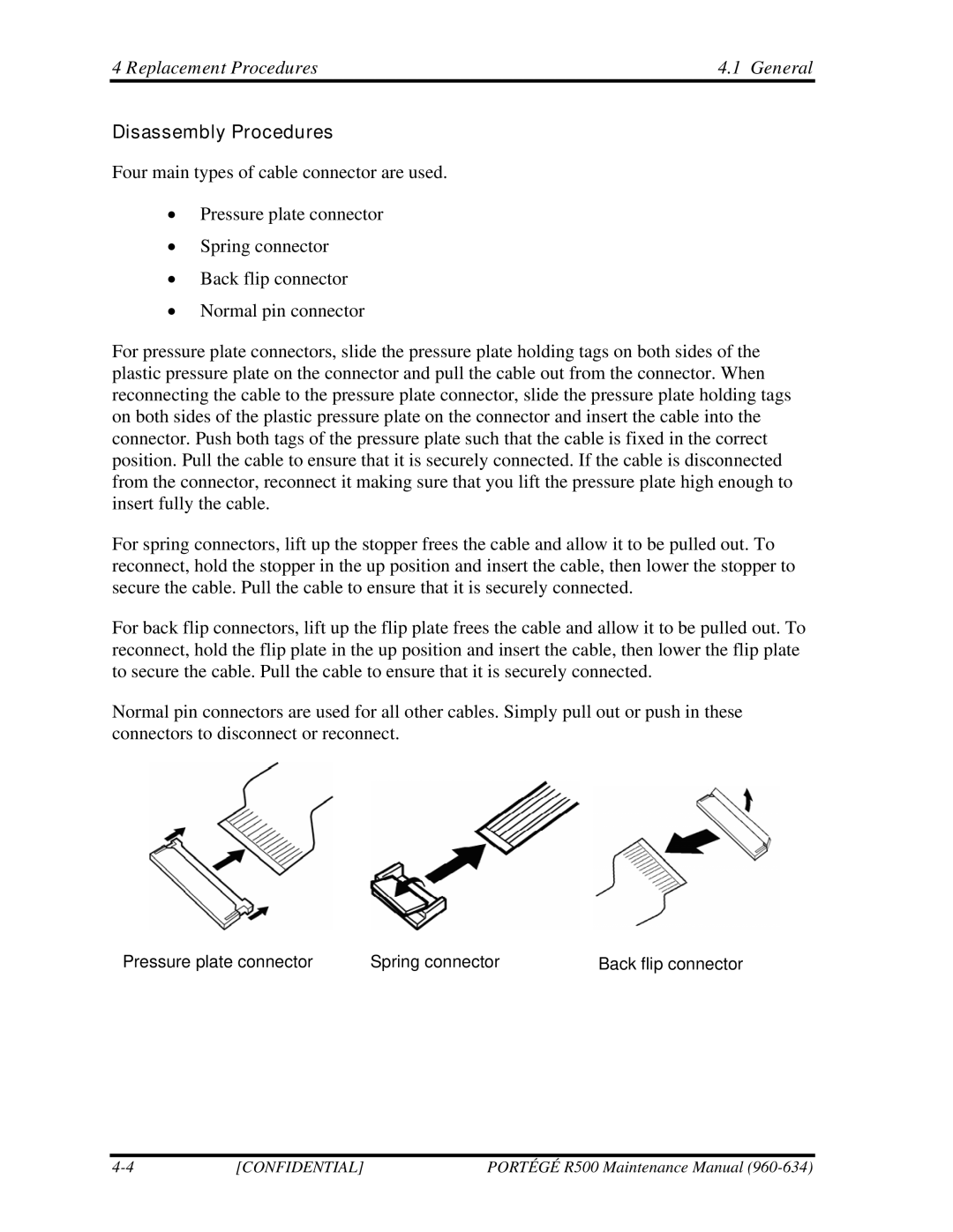 Toshiba r500 manual Disassembly Procedures 