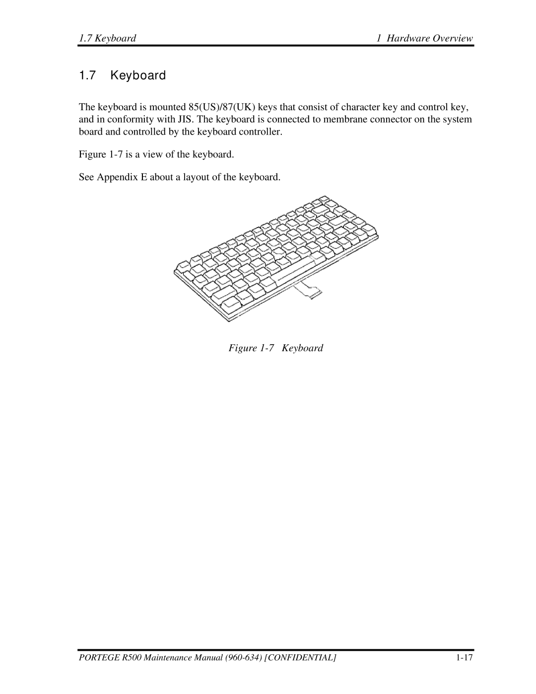 Toshiba r500 manual Keyboard Hardware Overview 