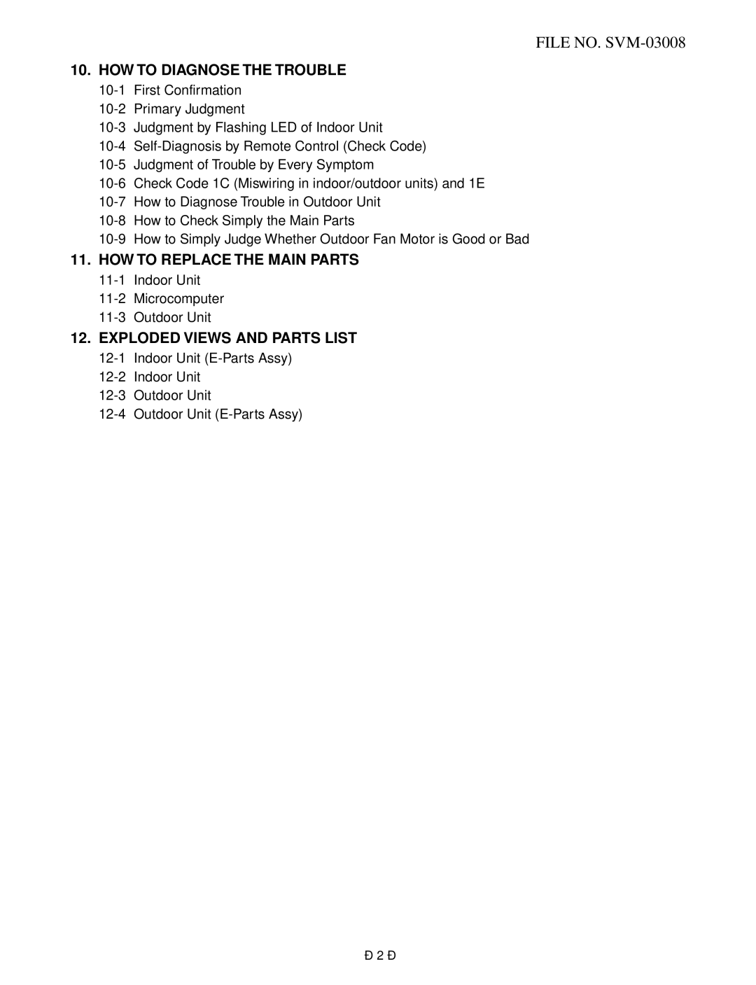 Toshiba RAS-13UKV-E2, RAS-13UAV-E2 service manual HOW to Replace the Main Parts 