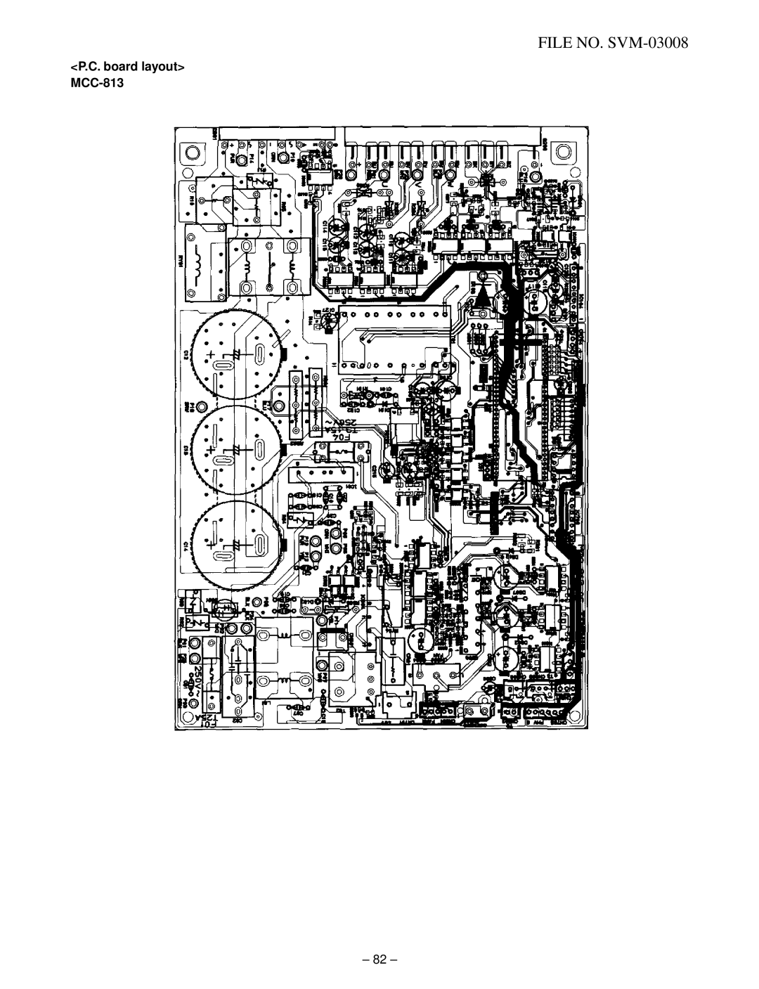 Toshiba RAS-13UKV-E2, RAS-13UAV-E2 service manual Board layout MCC-813 