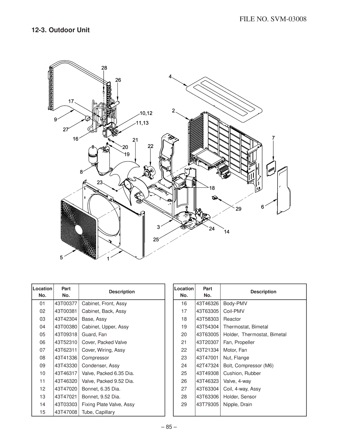 Toshiba RAS-13UAV-E2, RAS-13UKV-E2 service manual Cabinet, Front, Assy 