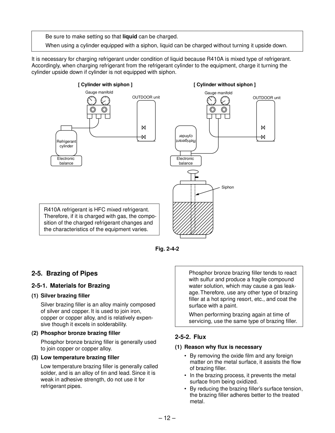 Toshiba RAS-13YKV-E, RAS-10YKV-E, RAS-10YAV-E, RAS-13YAV-E service manual Brazing of Pipes, Materials for Brazing, Flux 