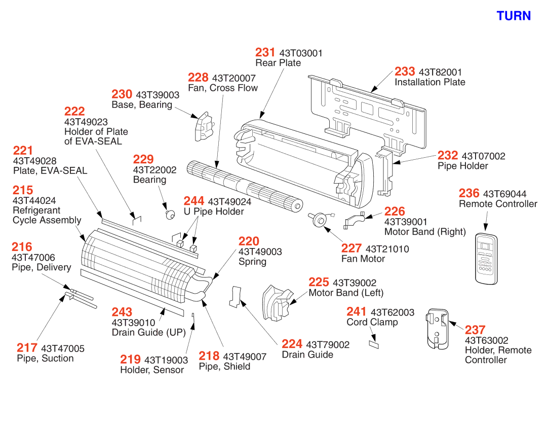 Toshiba RAS-13YKV-E, RAS-10YKV-E, RAS-10YAV-E, RAS-13YAV-E service manual 221 