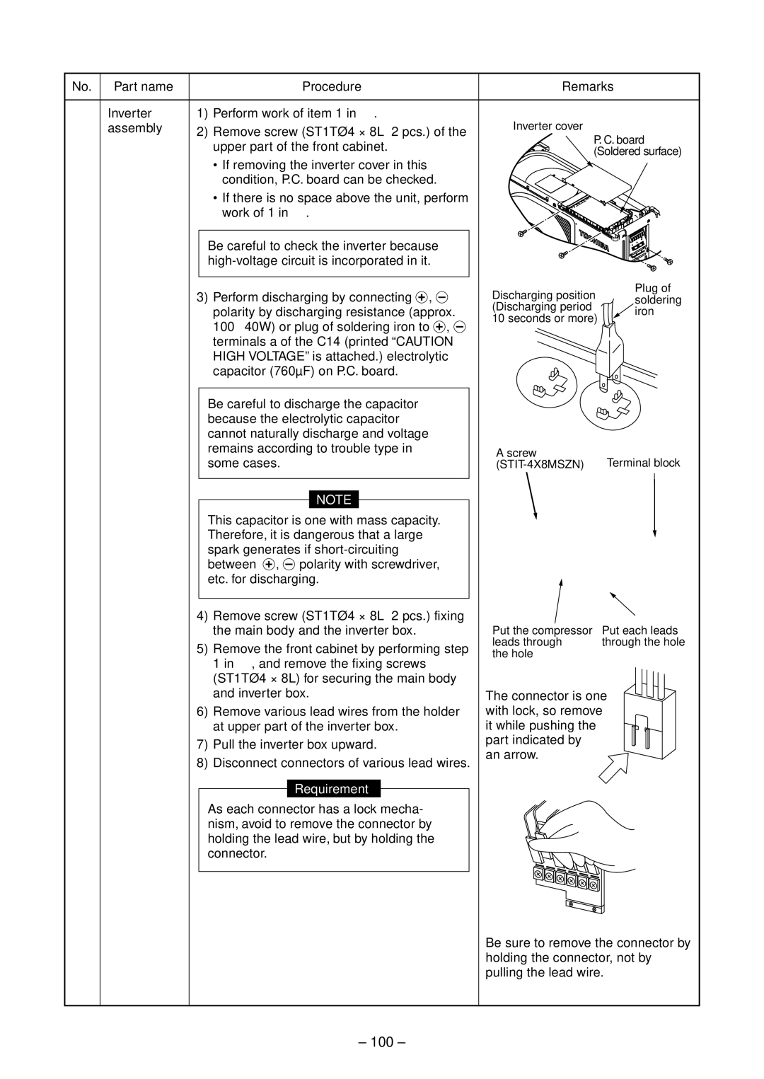 Toshiba RAS-B10SKVP-E, RAS-B13SKVP-E, RAS-10SAVP-E service manual 100, Some cases, STIT-4X8MSZN 