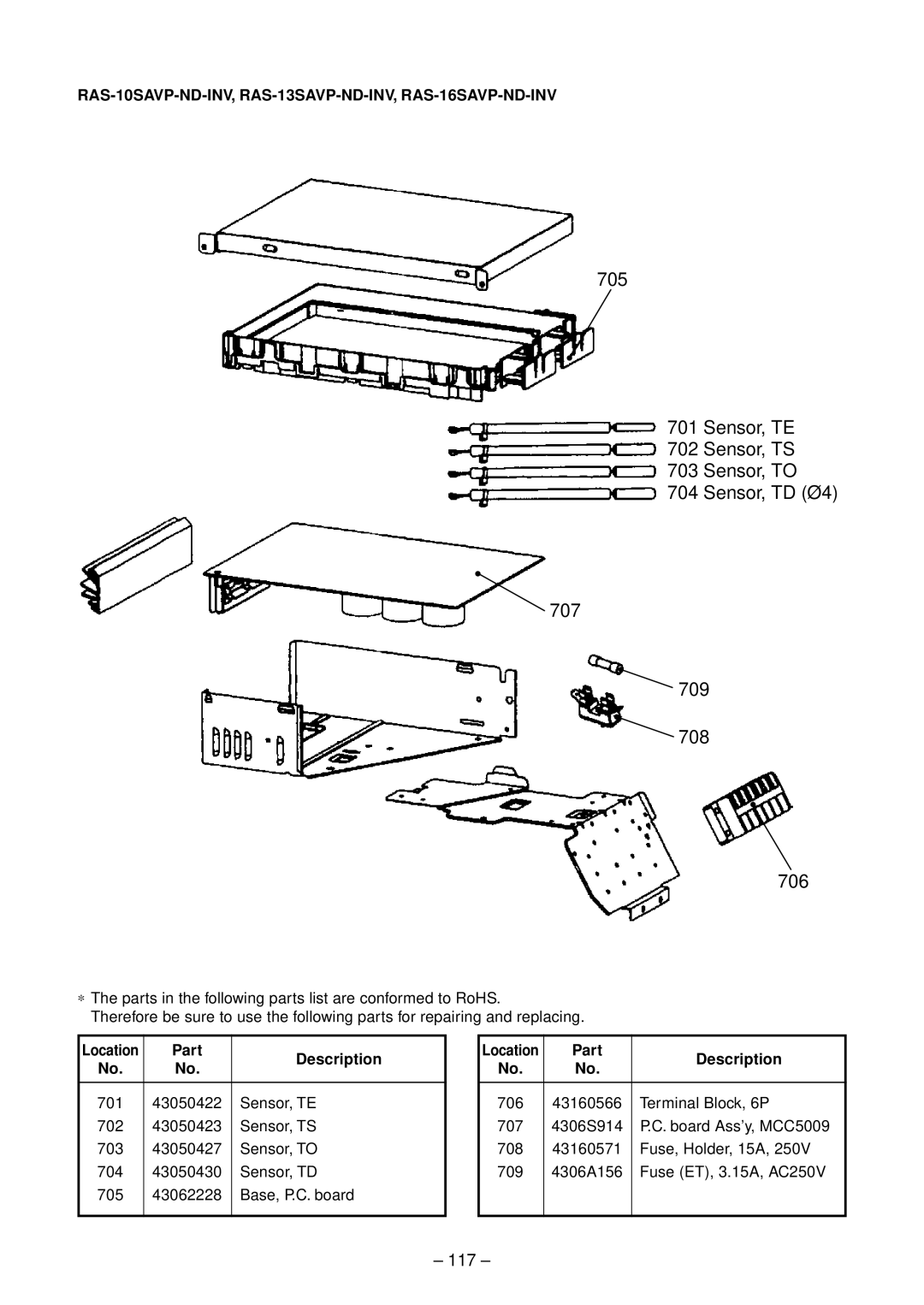 Toshiba RAS-B13SKVP-E, RAS-B10SKVP-E, RAS-10SAVP-E service manual 117 