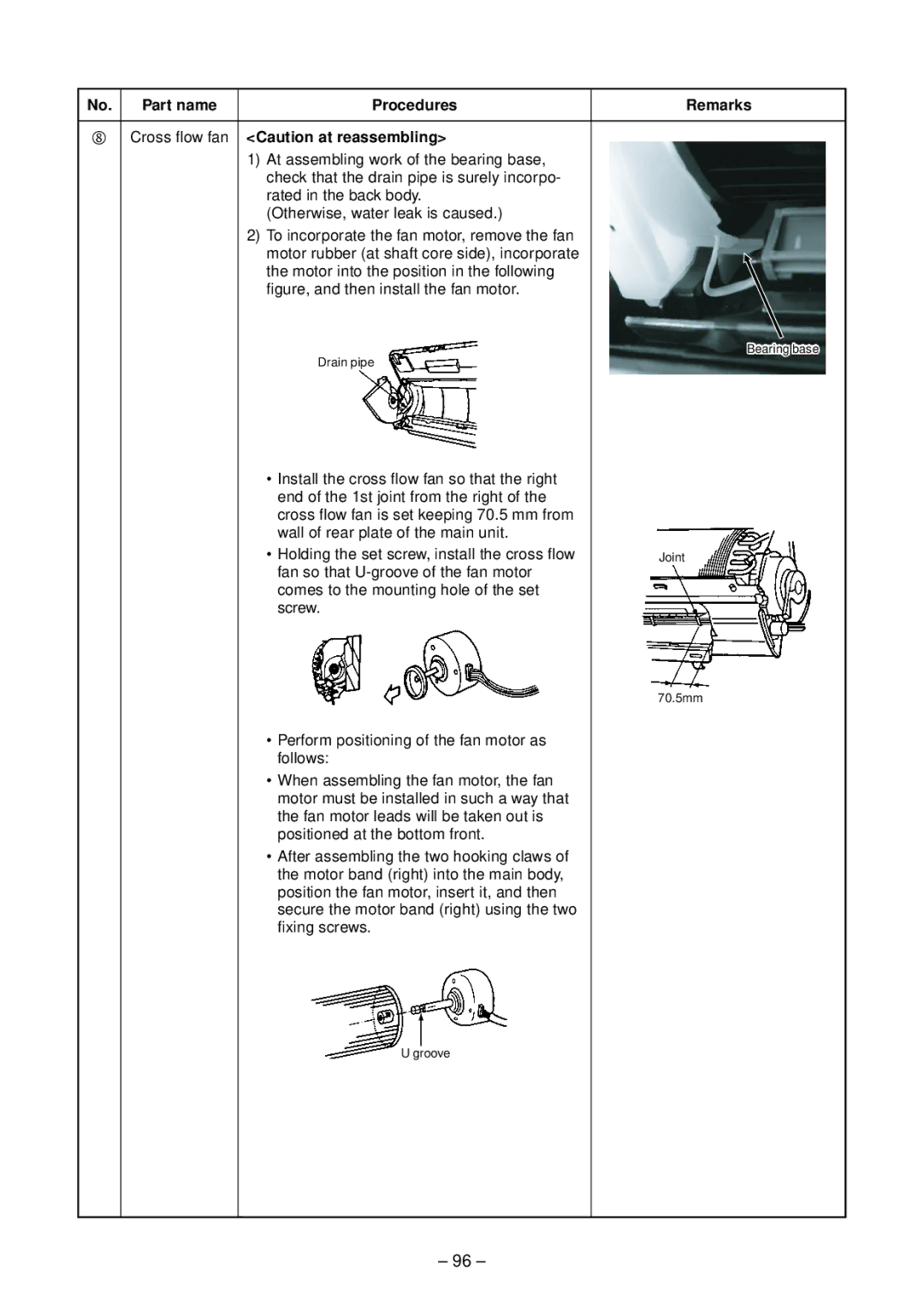 Toshiba RAS-B13SKVP-E, RAS-B10SKVP-E, RAS-10SAVP-E service manual Drain pipe 