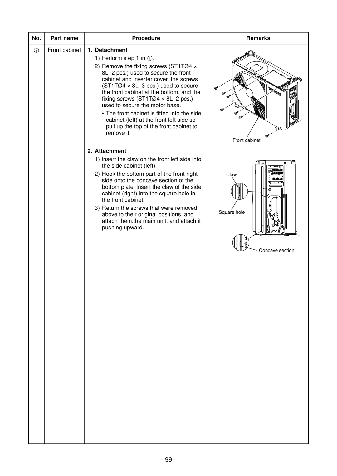Toshiba RAS-B13SKVP-E, RAS-B10SKVP-E, RAS-10SAVP-E service manual 99 