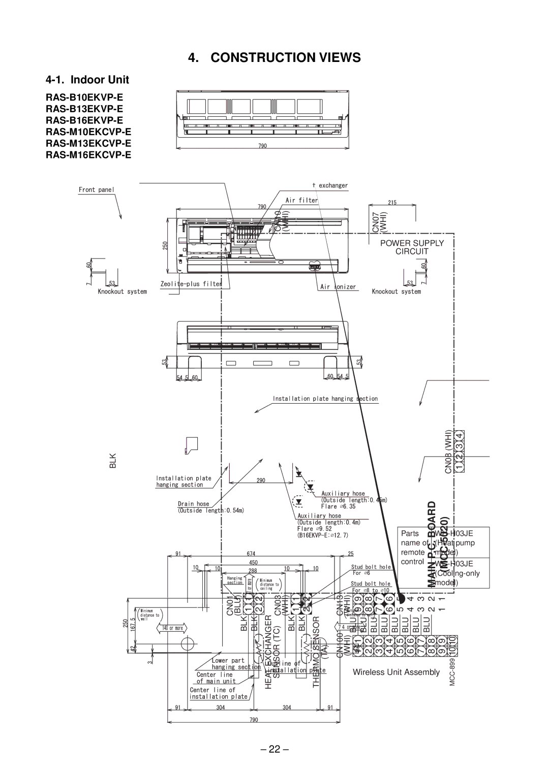 Toshiba RAS-M10EKCVP-E, RAS-M13EKCVP-E, RAS-M18EACV-E, RAS-M14EACV-E, RAS-M16EKCVP-E, RAS-M18EAV-E Color Identification 