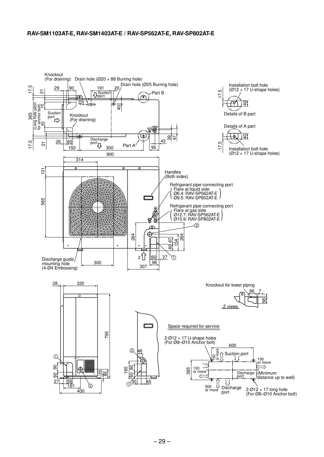 Toshiba RAV-SM1102BT-E, RAV-SM1102CT-E, RAV-SM1403UT-E, RAV-SM1402CT-E, RAV-SM1103UT-E, RAV-SM1402BT-E, RAV-SM803AT-E 365 