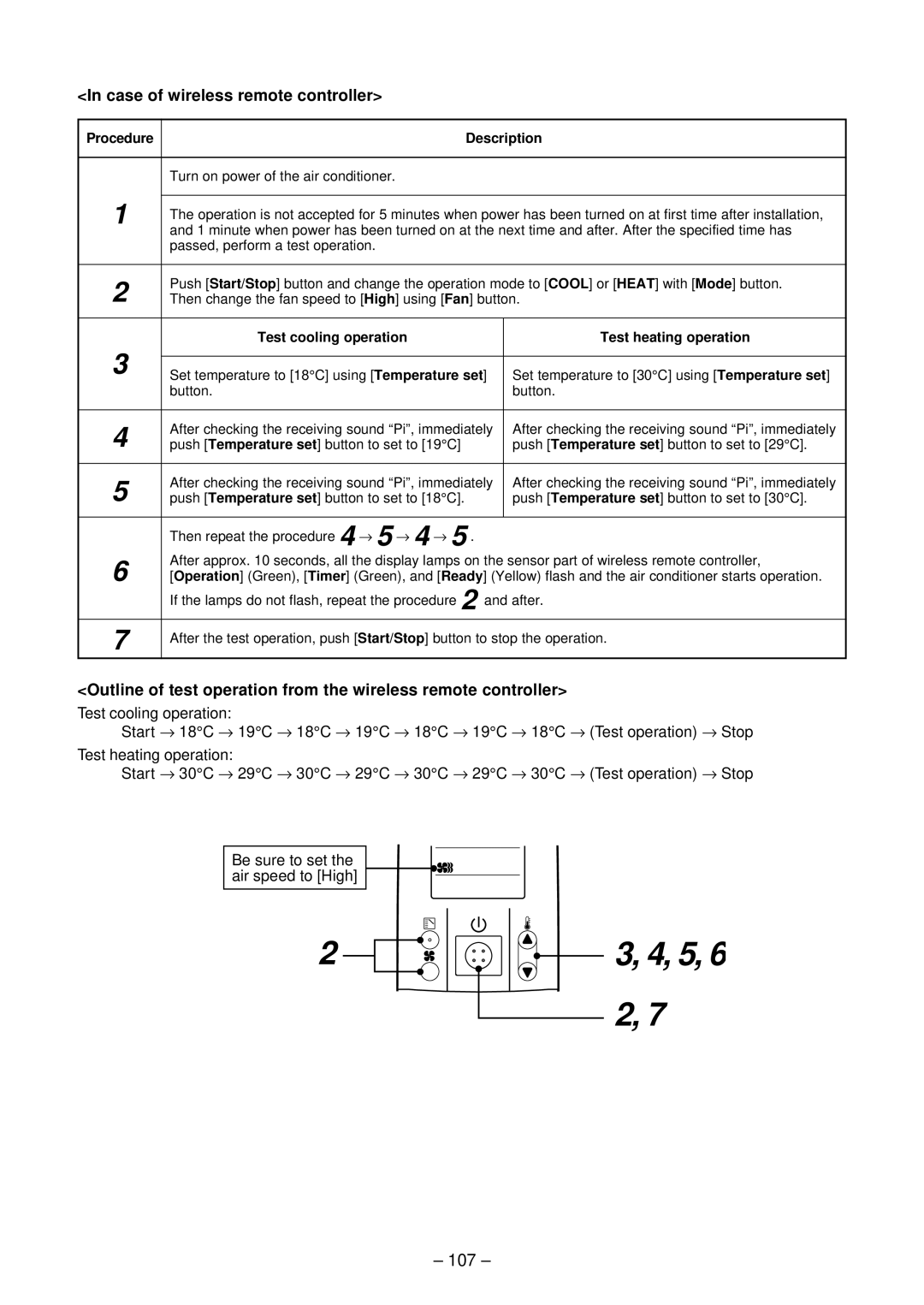 Toshiba RAV-SM562UT-E, RAV-SM1102UT-E, RAV-SM1402UT-E, RAV-SM802UT-E service manual 107, Case of wireless remote controller 